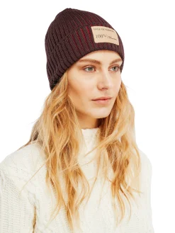 Dale of Norway Alvoy Hat - Norwegian Wool Aubergine Redrose Discount