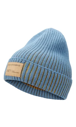Dale of Norway Alvoy Hat - Norwegian Wool Blueshadow Mustard Best Sale