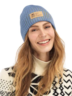 Dale of Norway Alvoy Hat - Norwegian Wool Blueshadow Mustard Best Sale