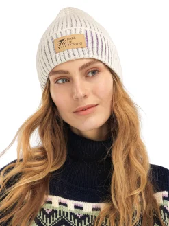 Dale of Norway Alvoy Hat - Norwegian Wool Offwhite Darkpurple Cheap