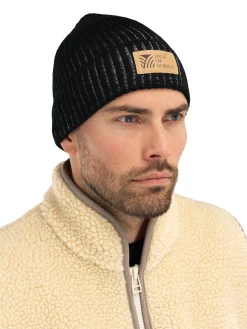 Dale of Norway Alvoy Hat - Norwegian Wool Black Offwhite Fashion