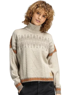 Dale of Norway Aspoy Women's Lightweight Wool Sweater Sand Copper Mountainstone Cheap