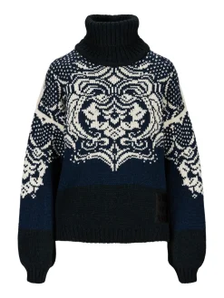 Dale of Norway Blomdalen Women's Sweater Blue Offwhite Black Online