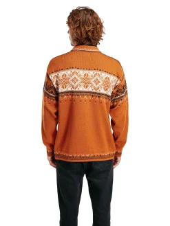 Dale of Norway Blyfjell Men's Knit Sweater Copper Offwhite Coffee Redrose Store