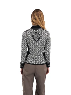 Dale of Norway Christiania Women's Jacket - Merino Wool Black Off-White Shop