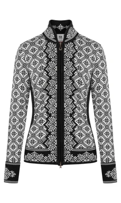 Dale of Norway Christiania Women's Jacket - Merino Wool Black Off-White Shop