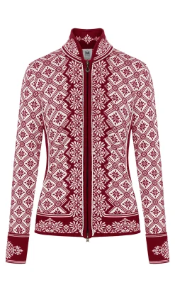Dale of Norway Christiania Women's Jacket - Merino Wool Rubymel. Offwhite Sale