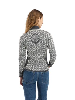 Dale of Norway Christiania Women's Jacket - Merino Wool Schiefer Off-White Best