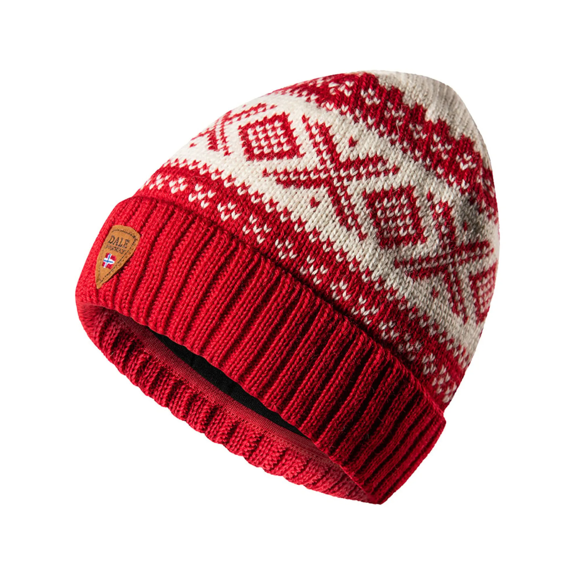 Dale of Norway Cortina 1956 Hat - Norwegian Wool Red White New