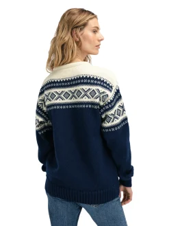 Dale of Norway Cortina 1956 Unisex Sweater - Norwegian Wool Navy Off-White Best Sale