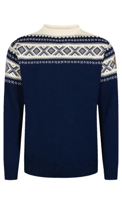 Dale of Norway Cortina 1956 Unisex Sweater - Norwegian Wool Navy Off-White Best Sale