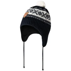 Dale of Norway Cortina Kids' Hat 2-4 Yrs - Merino Wool Darkblue Offwhite Cheap