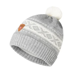 Dale of Norway Cortina Kids Hat 4-8 Yrs - Merino Wool Lightcharcoal Offwhite Sale