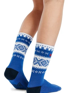 Dale of Norway Cortina Wool Socks Ultramarine Offwhite Navy Hot