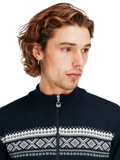 Dale of Norway Dalestolen Men's Jacket Navy Offwhite New