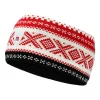 Dale of Norway Dystingen Unisex Merino Wool Headband Raspberry Offwhite Black Fashion