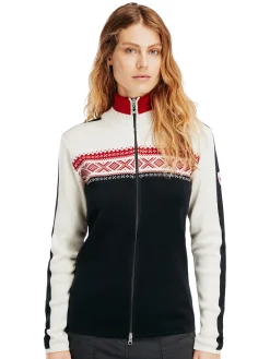 Dale of Norway Dystingen Women's Jacket Black Offwhite Raspberry Cheap