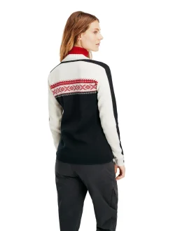 Dale of Norway Dystingen Women's Jacket Black Offwhite Raspberry Cheap