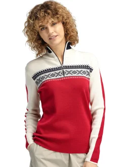 Dale of Norway Dystingen Women's Merino Wool Sweater Raspberry Hot