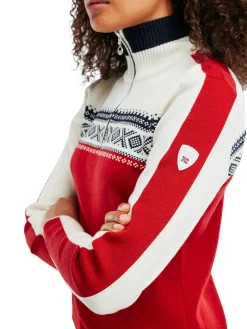 Dale of Norway Dystingen Women's Merino Wool Sweater Raspberry Hot