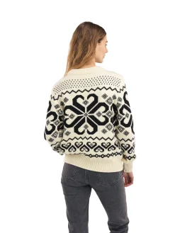 Dale of Norway Falkeberg Women's Sweater Offwhite Black Best