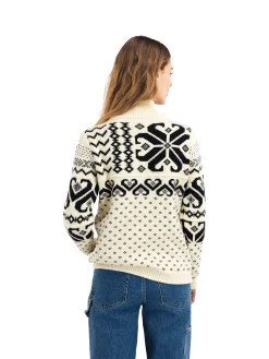 Dale of Norway Fannaraki Women's Sweater Offwhite Black New