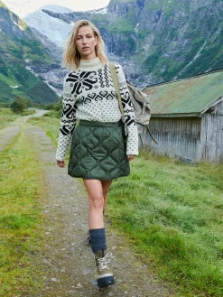 Dale of Norway Fannaraki Women's Sweater Offwhite Black New