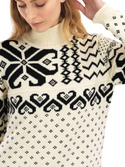 Dale of Norway Fannaraki Women's Sweater Offwhite Black New
