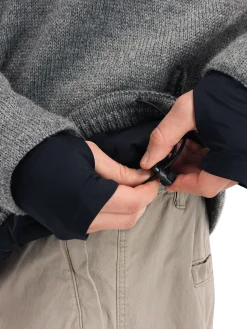 Dale of Norway Fongen Weatherproof Men's Sweater - Norwegian Wool Smoke Offwhite Indigo Charcoal Cheap