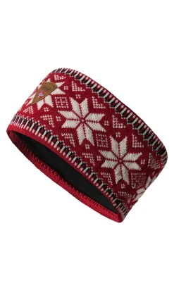 Dale of Norway Garmisch Headband - Merino Wool Raspberry Offwhite Navy New