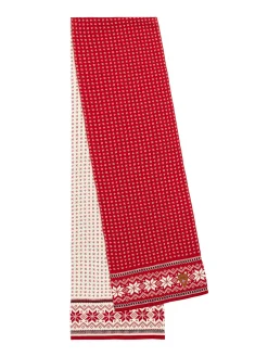 Dale of Norway Garmisch Scarf - Merino Wool Red White Navy Fashion