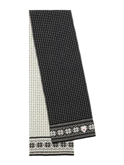 Dale of Norway Garmisch Scarf - Merino Wool Black White Shop