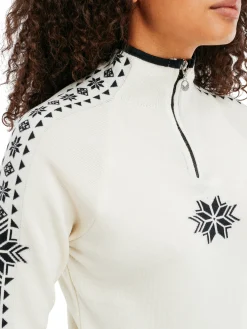 Dale of Norway Geilo Women's Sweater - Merino Wool Offwhite Black Shop