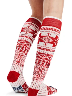 Dale of Norway History Wool Socks High Raspberry Offwhite Navy Best