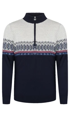 Dale of Norway Hovden Men's Sweater - Merino Wool Navy Blueshadow Indigo Online