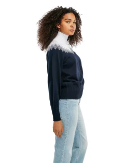 Dale of Norway Isfrid Women's Merino Wool Sweater Marine Cheap