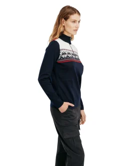 Dale of Norway Liberg Women's Sweater Marine Raspberry Offwhite Sale