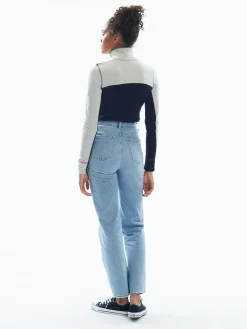 Dale of Norway Moritz Basic Women's Sweater - Superfine Merino Navy White Raspberry Outlet