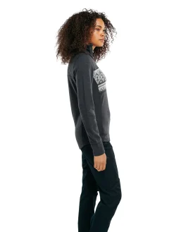Dale of Norway Moritz Basic Women's Sweater - Superfine Merino Darkcharcoal Offwhite Cheap