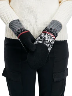 Dale of Norway Moritz Unisex Merino Wool Mittens Black Smoke Offwhite Discount