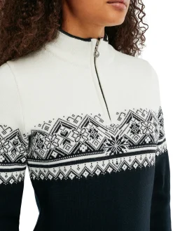 Dale of Norway Moritz Women's Sweater - Merino Wool Black White Darkcharcoal Online