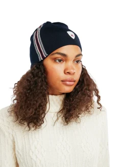 Dale of Norway Mount Olympus Unisex Merino Wool Hat Navy Raspberry Offwhite Clearance