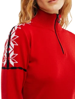 Dale of Norway Mt. Blatind Women's Sweater - Merino Red Fashion