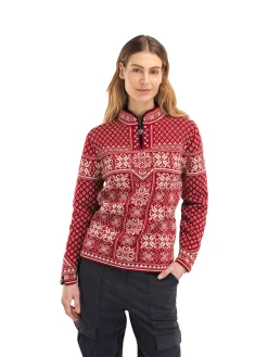 Dale of Norway Peace Women's Knit Sweater Redrose Offwhite Best Sale