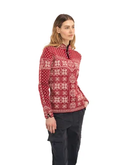 Dale of Norway Peace Women's Knit Sweater Redrose Offwhite Best Sale