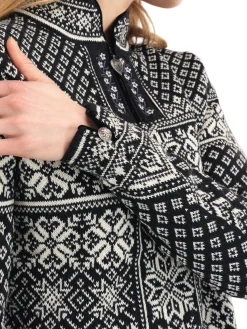 Dale of Norway Peace Women's Knit Sweater Black Offwhite Hot