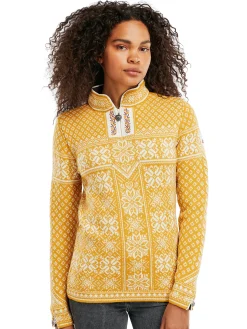 Dale of Norway Peace Women's Knit Sweater Mustard Flash Sale