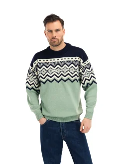 Dale of Norway Randaberg Men's Sweater Dustygreen Navy Offwhite Best Sale