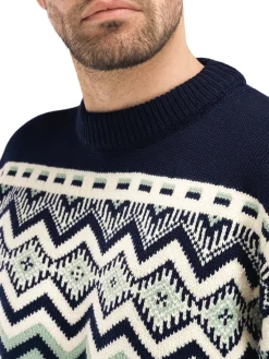 Dale of Norway Randaberg Men's Sweater Dustygreen Navy Offwhite Best Sale