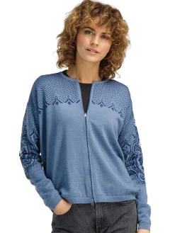 Dale of Norway Rosendal Women's Jacket Blueshadow Indigo Offwhite Hot